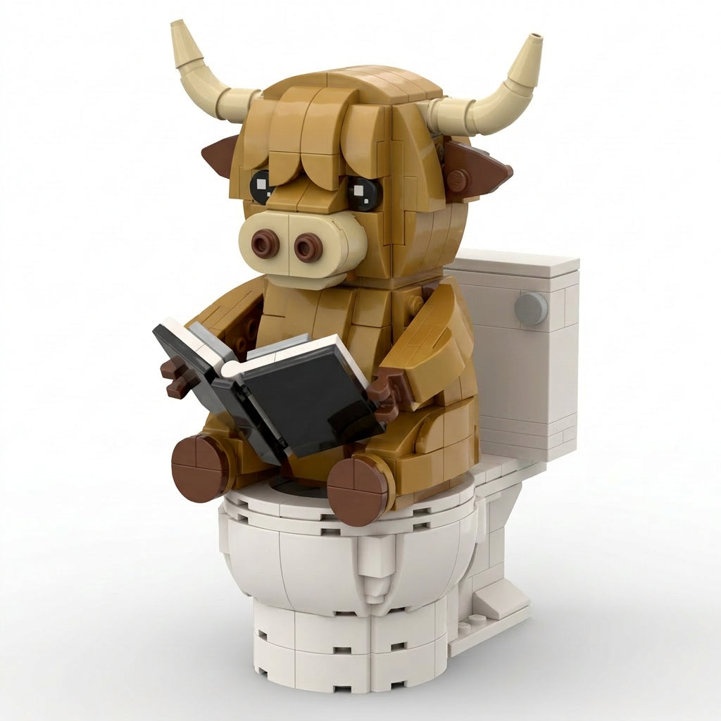 2026 Limited Edition--Scottish Highland Cow Bagpiper Brick Set