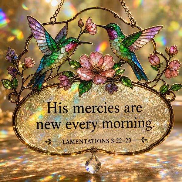 Lamentations 3:22–23 Hummingbird