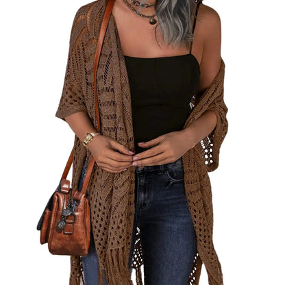 🔥Limited Time 49% Off✨Womens Knit Cardigan Oversized Open Front Outwear