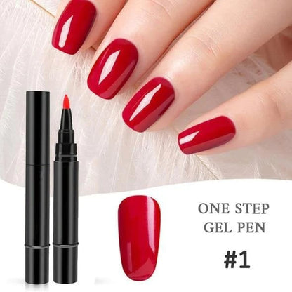 💅 Limited Time Buy 1 Get 1 Free! ✨One Step Nail Gel Pen🎨Free handheld mini UV nail lamp💡