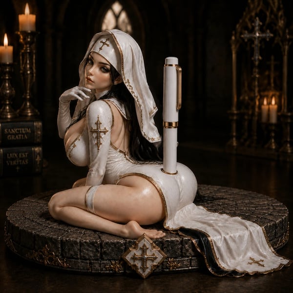 Seated Sacred White