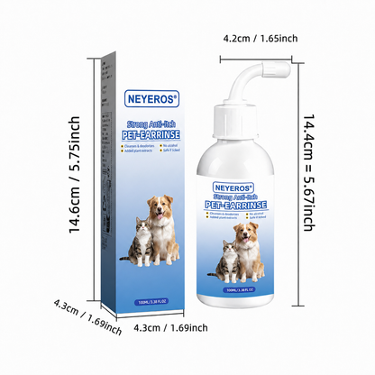 Gentle Pet Ear Wash | Odor-Free Cleaning for Dogs & Cats