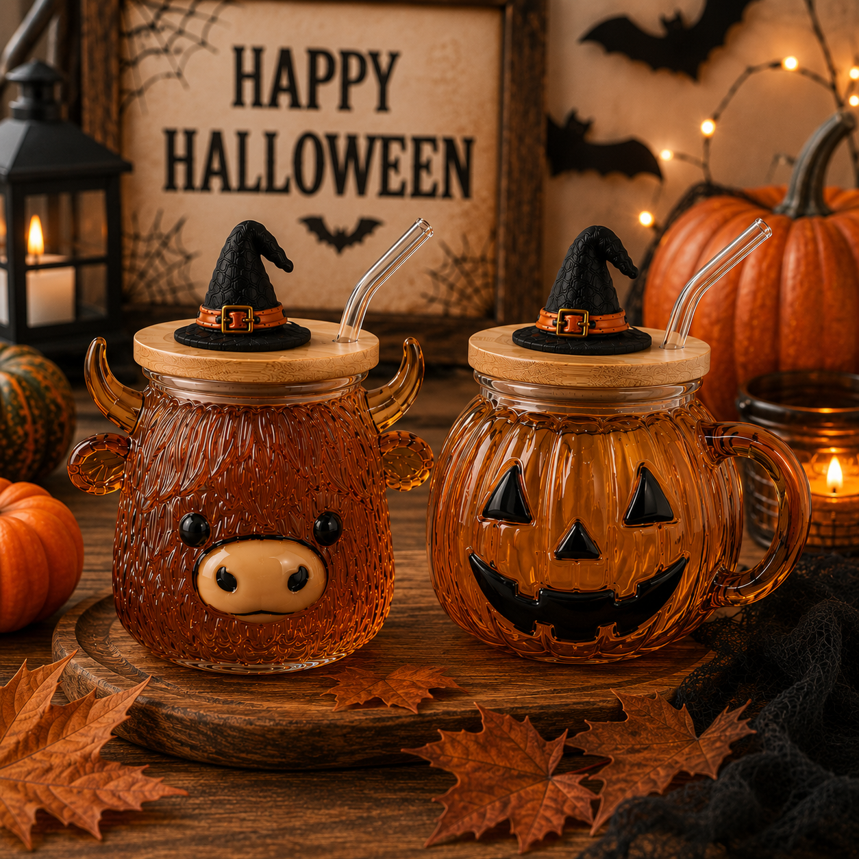 Highland cow + Pumpkin