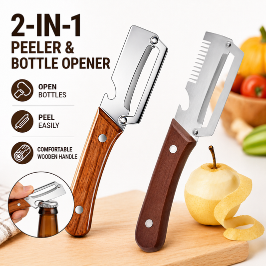 🍎🔪 One blade, endless kitchen magic — multi-function stainless steel peeler & knife for effortless prepping! 🥕✨