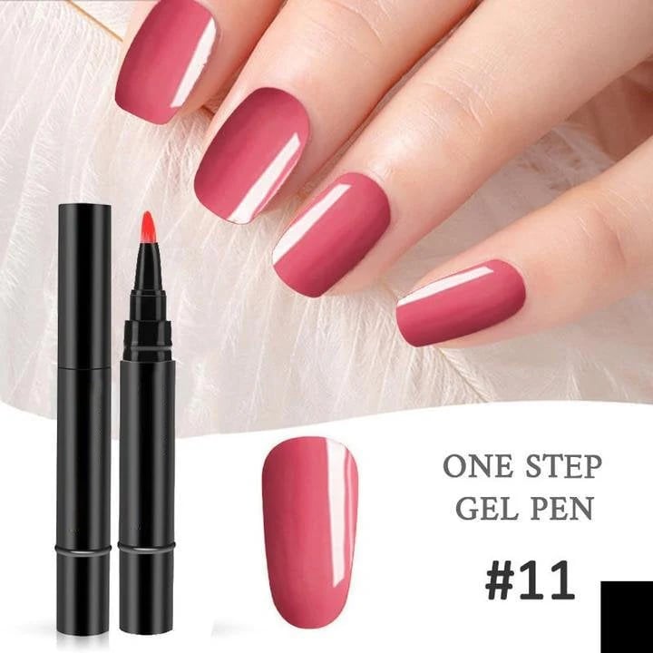 💅 Limited Time Buy 1 Get 1 Free! ✨One Step Nail Gel Pen🎨Free handheld mini UV nail lamp💡