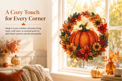 🐈🎃Halloween Moon Diamond Art Hanging Ornament – DIY Sparkling Décor Kit