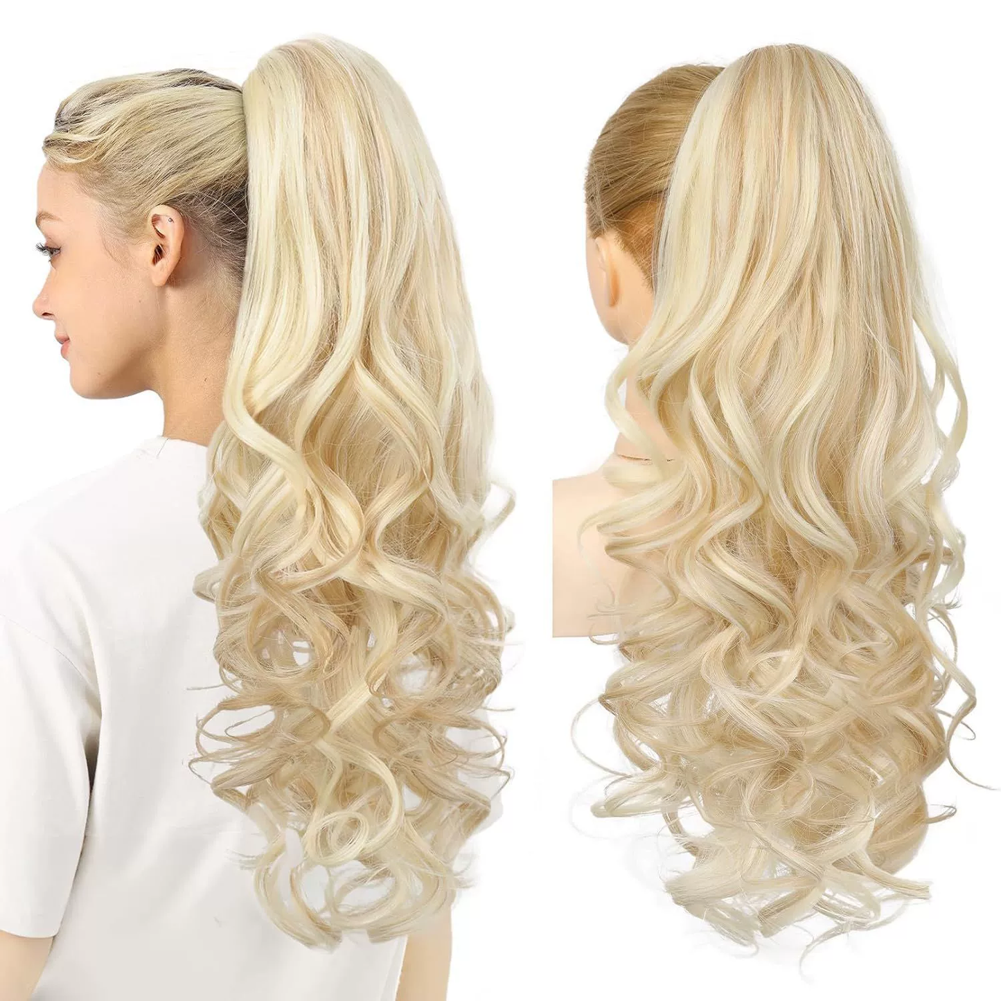 💜Limited-time offer: 50% discount💜Clip-on hair extensions for wavy ponytails
