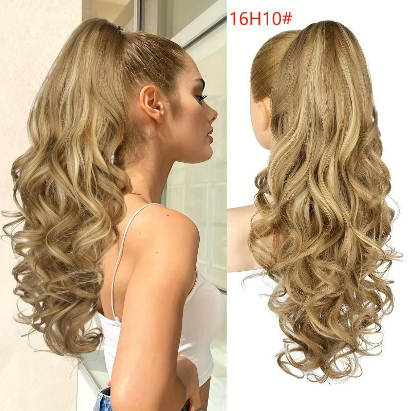 💜Limited-time offer: 50% discount💜Clip-on hair extensions for wavy ponytails