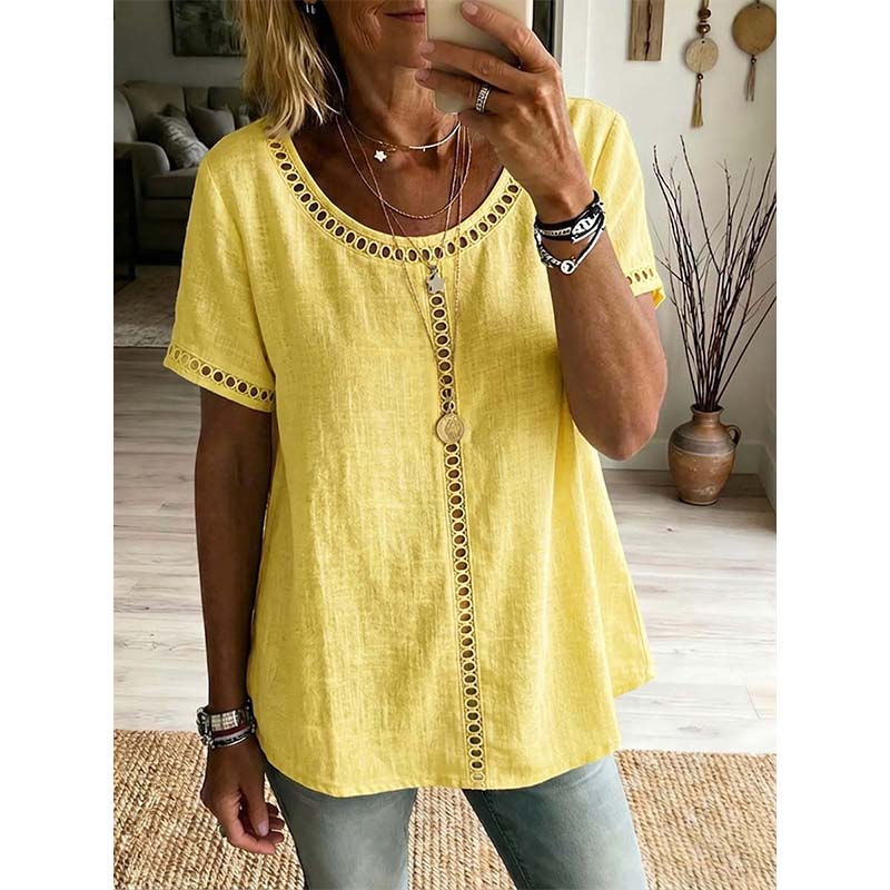 🎁New Arrivals🔥Women's Casual Bohemian Style Hollow-Out Top